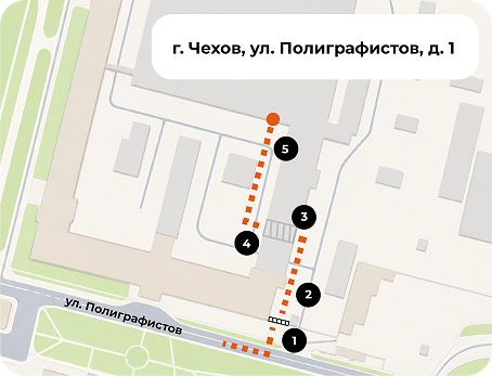 Схема проезда на автомобиле к шлагбауму